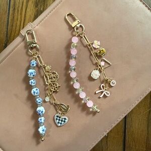 Girly & Coastal Grandma Charm Keychain Set | Bag Charms & Gift Ideas 🐚✨